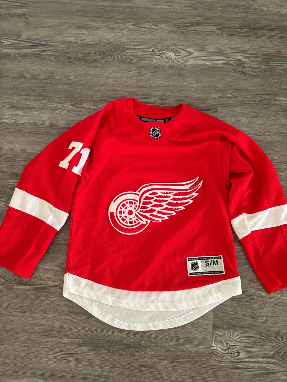 NHL Kids Red and White Hockey Jersey Top